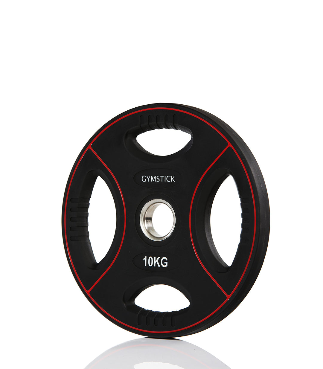 Gym Stick Pro Pu Hantelscheibe 10 kg schwarz / rot, 10 kg schwarz / rot