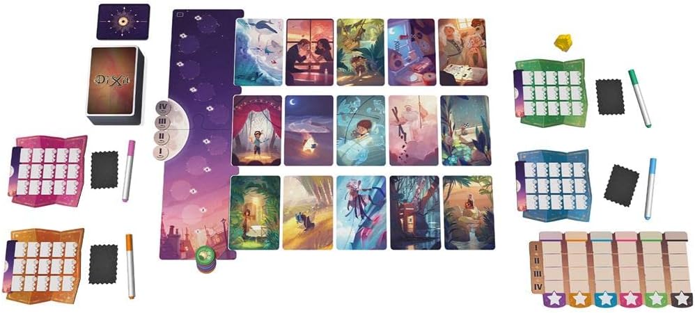 ASMODEE UNbox Now-Stella Dixit Universe-Brettspiel in Spanisch und Portugiesisch, Kunststoff, único