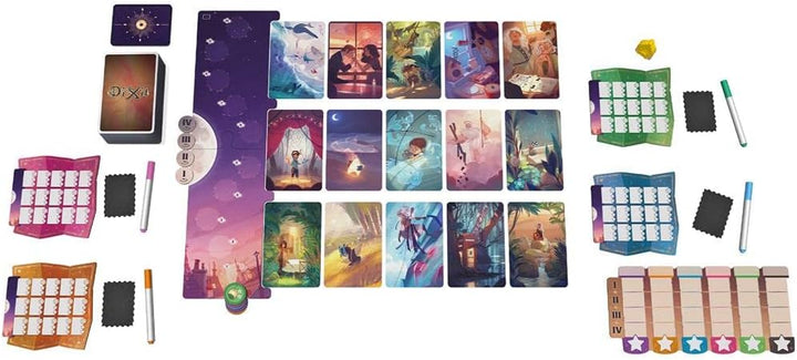 ASMODEE UNbox Now-Stella Dixit Universe-Brettspiel in Spanisch und Portugiesisch, Kunststoff, único