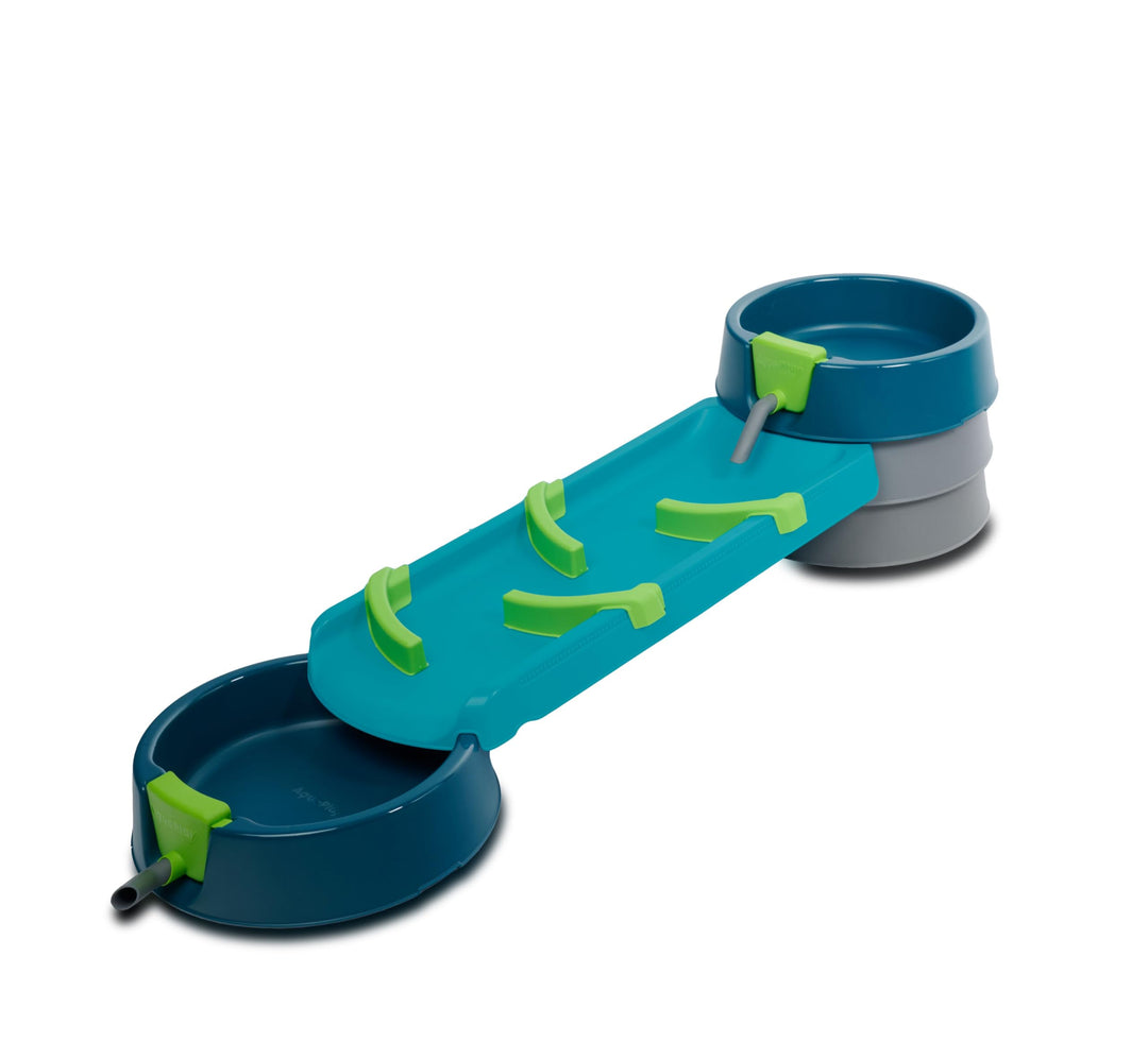 AquaPlay Mudway Run - kombinierte Wasser- und Sandspielbahn, 1,5m Wasserbahn mit Schleusen, Becken u