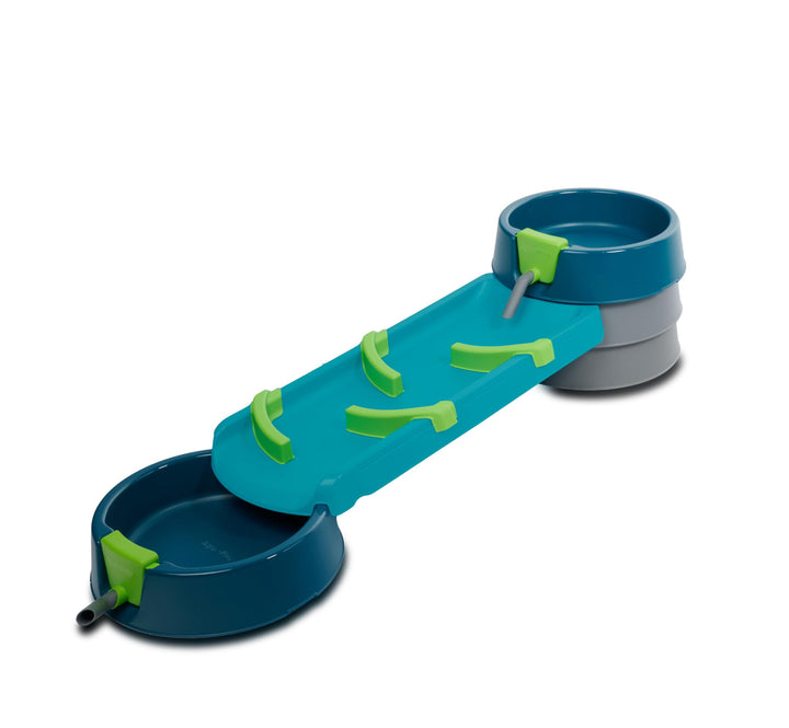 AquaPlay Mudway Run - kombinierte Wasser- und Sandspielbahn, 1,5m Wasserbahn mit Schleusen, Becken u