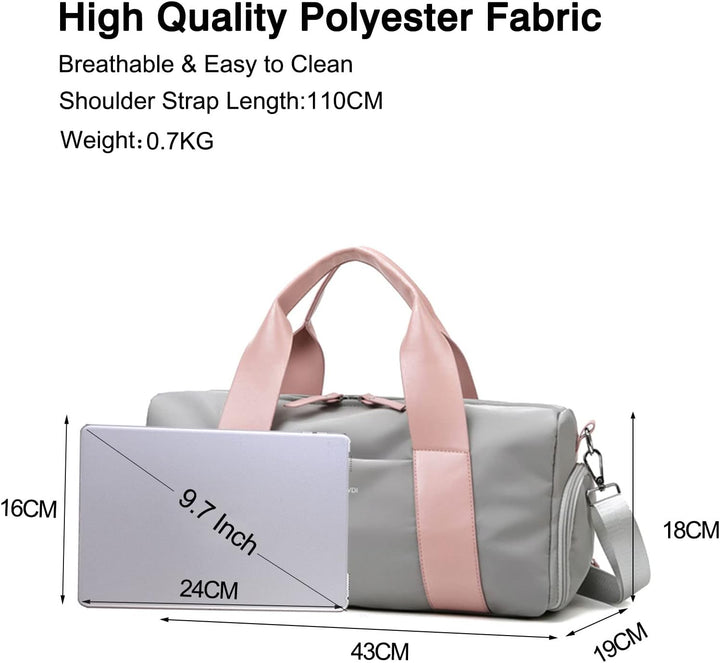 FANDARE Reisetaschen Handgepäck Sporttasche Übernachtung Sporttasche Handtasche Damen Herren Weekend