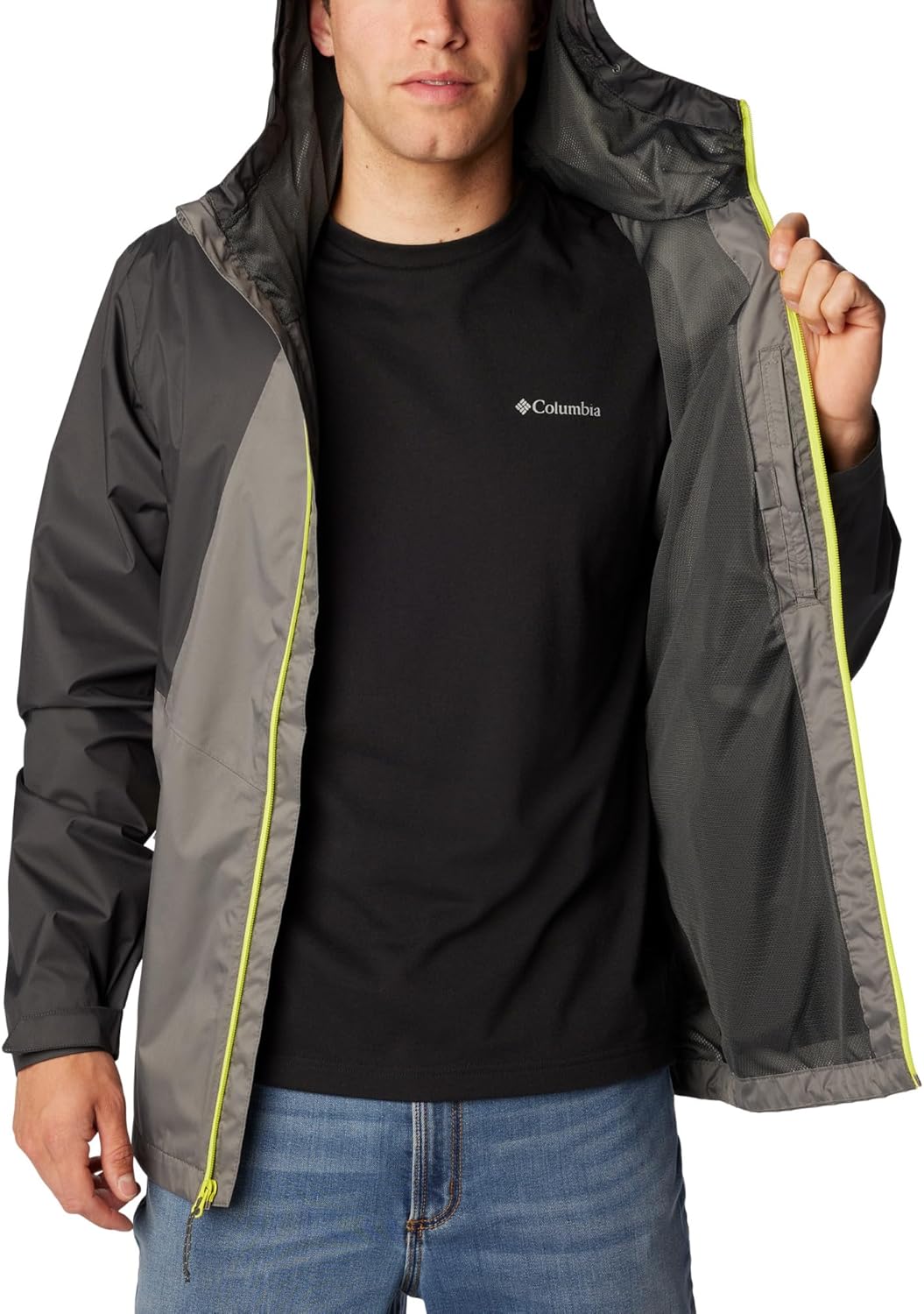 Columbia Herren Inner Limits 2 Jacket Wasserdicht Regenjacke (1er Pack), City Grey/Shark