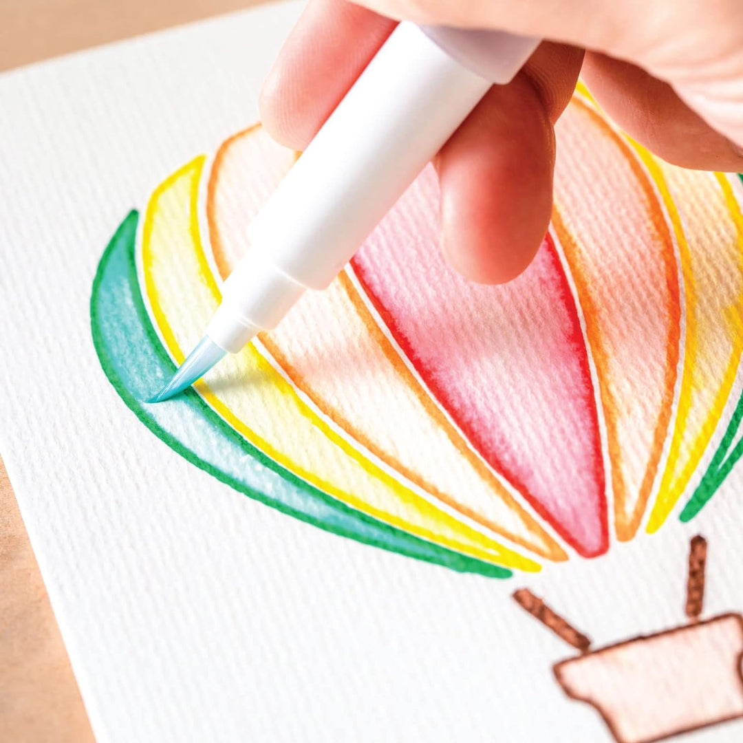 Cricut Watercolor Marker &amp; Brush Set 8 Marker, 1 Wasserpinsel Erstellen Sie ein Aquarell Meisterwerk