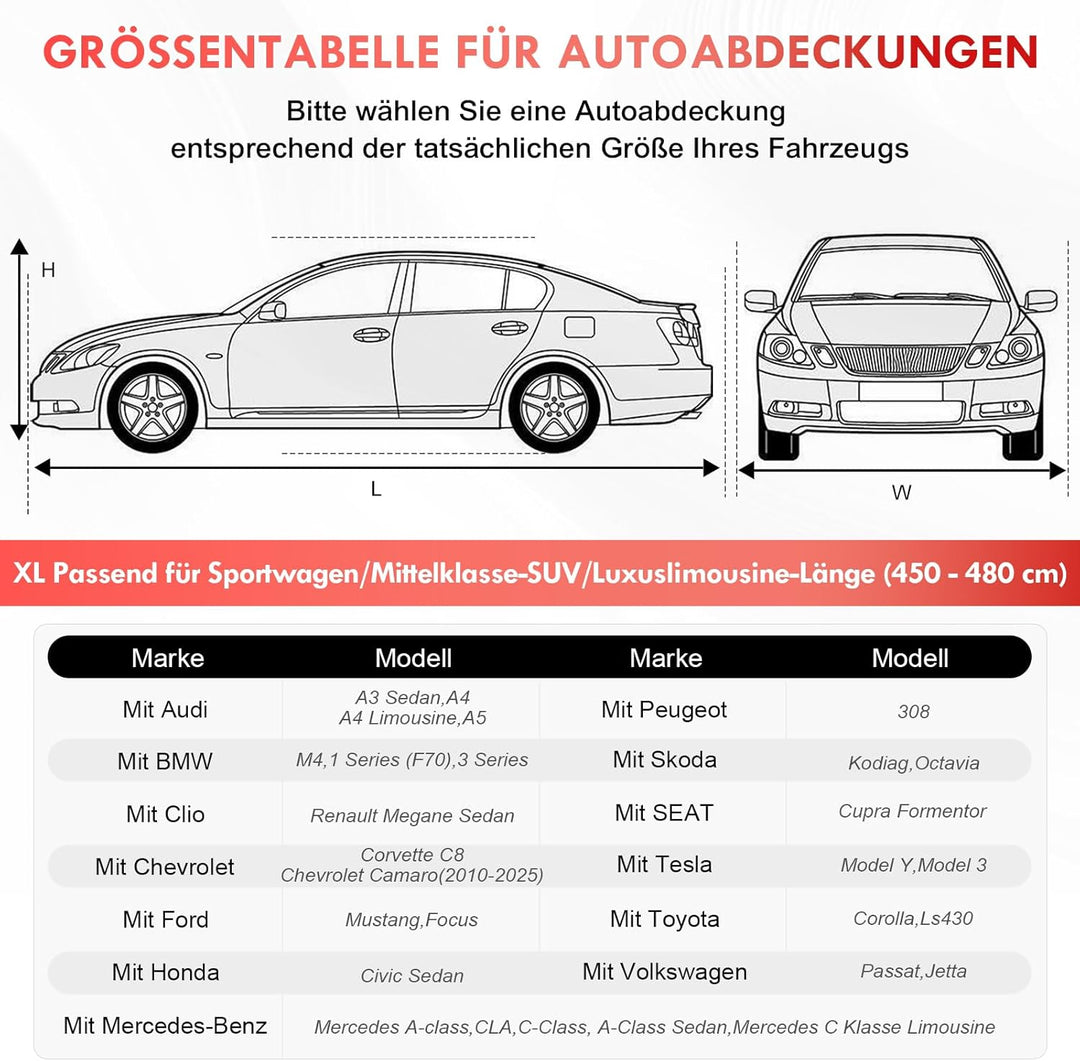 Autoabdeckung Indoor Stretch, Staubdichte Abdeckplane Auto, Autoplane Indoor Winter, Universal Autog