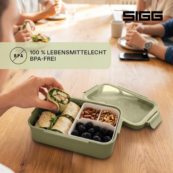 Sigg - NIMO Lunchbox L - Auslaufsicher - Trenner - Mikrowellen- & Spülmaschinengeeignet - BPA-frei -