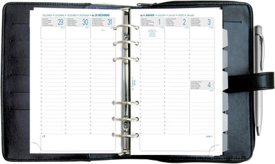 Exacompta Exatime 17 Dual Terminplaner 2013-2014, 16 Monate, September - Dezember, 15 x 20 cm schwar