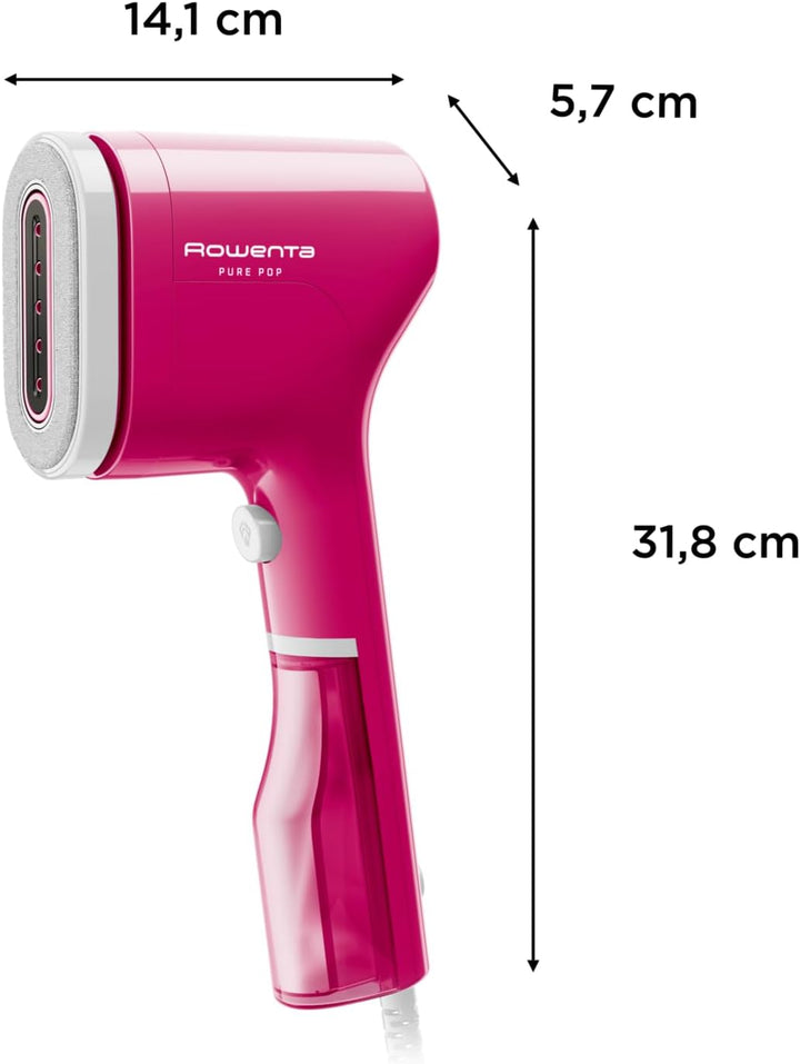 Rowenta Pure Pop DR2023 Vertikales Dampfbügeleisen, tragbar, zum Bügeln und Desinfizieren Ihrer Haar