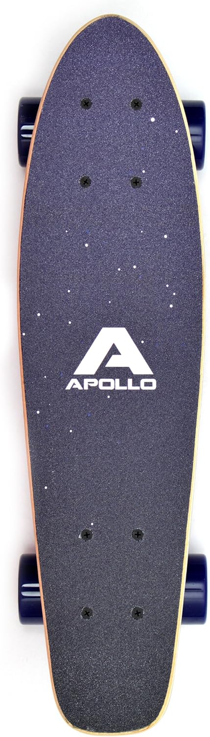 Apollo Fancy Skateboard, Vintage Mini Cruiser | Komplett, 22.5inch | Mini-Board mit Holz Deck | Mini