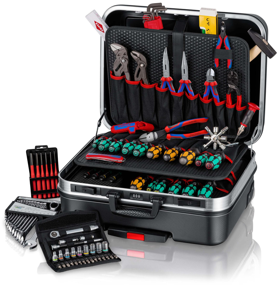 KNIPEX 00 21 06 M Werkzeugkoffer "BIG Basic Move" Mechanik 90-teilig