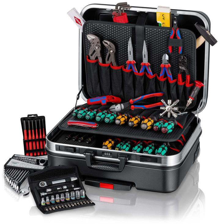 KNIPEX 00 21 06 M Werkzeugkoffer "BIG Basic Move" Mechanik 90-teilig