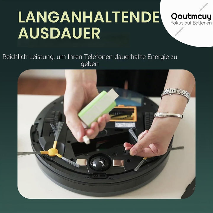 Tesvor X500 Akku, Aufgerüsteter 14.4V 4000mAh Super hohe Kapazität Li-Ion Akku für RoboVac, Tesvor X