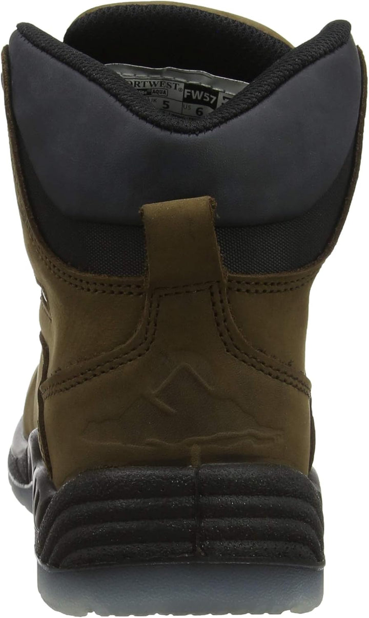 Portwest Steelite All-Wetter Stiefel S3 WR, Grösse: 38, Farbe: Braun, FW57BRR38
