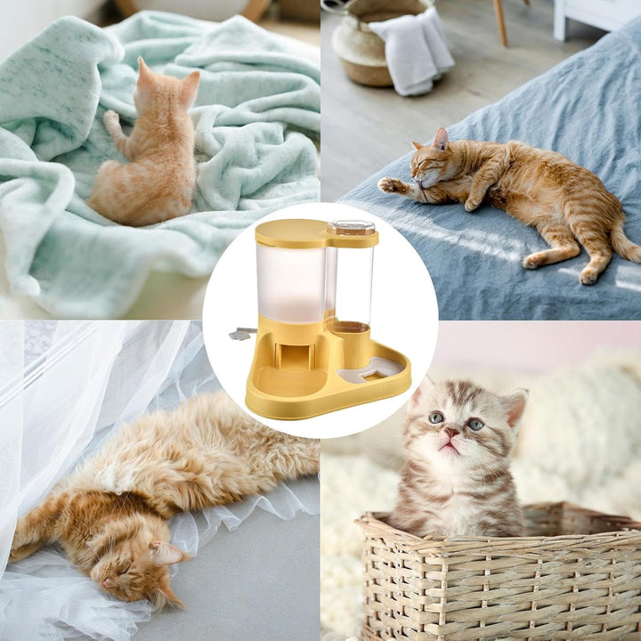 Automatische Futterspender für Hunde, 2-in-1, automatisches Futter- und Wasserspender-Set, grosse Öf