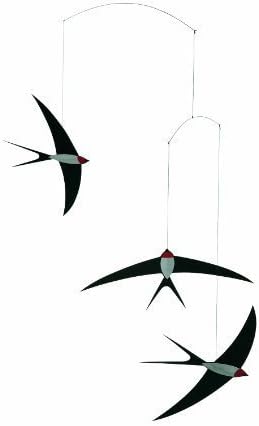 Flensted Mobiles - Mobile, Windspiel - Fliegende Schwalben - 3 Schwalben