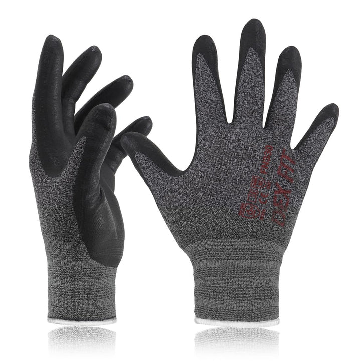 DEX FIT Arbeitshandschuhe FN330-12 Paare, 3D-Comfort Fit, rutschfester Handgriff, mit Schaumnitril b