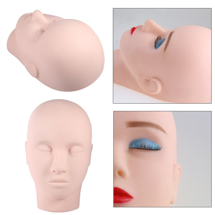 1Pc Make-up Übungsleiter,Verberte Make-up-Wimpern-Verlängerung Übungs-Mannequin-ingskopf-Mo Make-up-