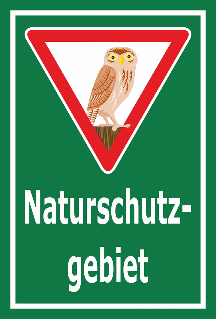 Melis Folienwerkstatt Schild Naturschutz-Gebiet - 60x40cm - 3mm Aluverbund – 20 VAR S00359-015-E 60x