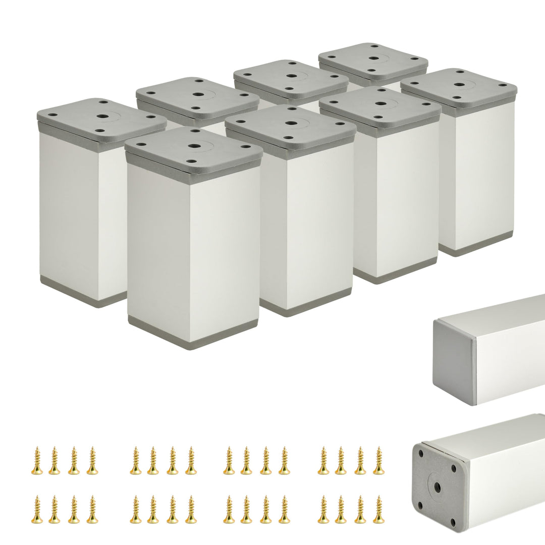 ALUSFERA Möbelfüsse - Höhenverstellbar - Möbelfüsse Verstellbare - Möbelfuss - Schrankfüsse - Möbelb