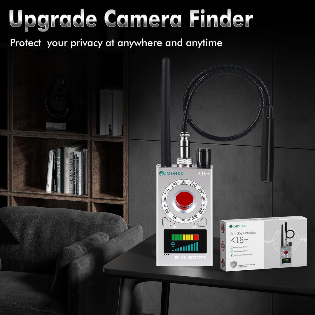 JMDHKK K18+ Versteckter Kamera-Detektor, Spionagekamera-Finder, Wanzendetektor, Magnetfeld-Detektor,