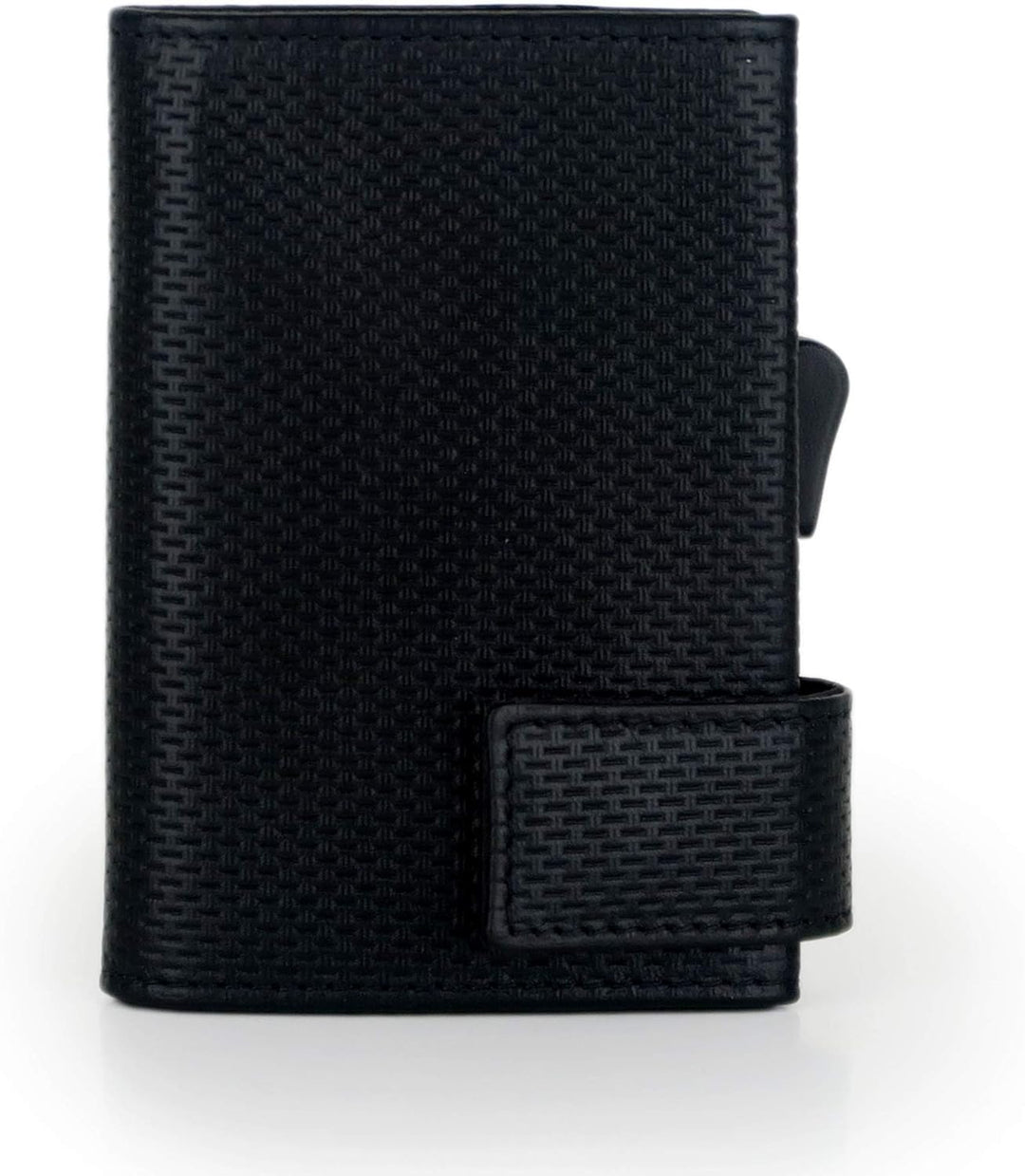 SecWal Kartenetui mit Münzfach Reissverschluss (Schwarz Osaka), Schwarz Osaka