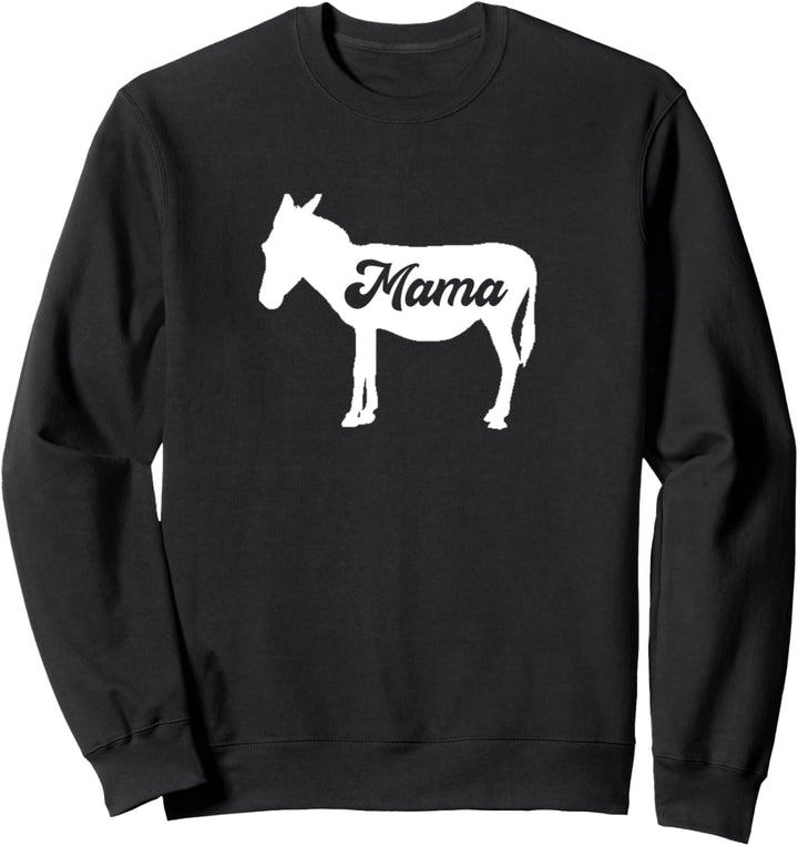Mama Esel Niedlich Familie Matching Kostüm Sweatshirt