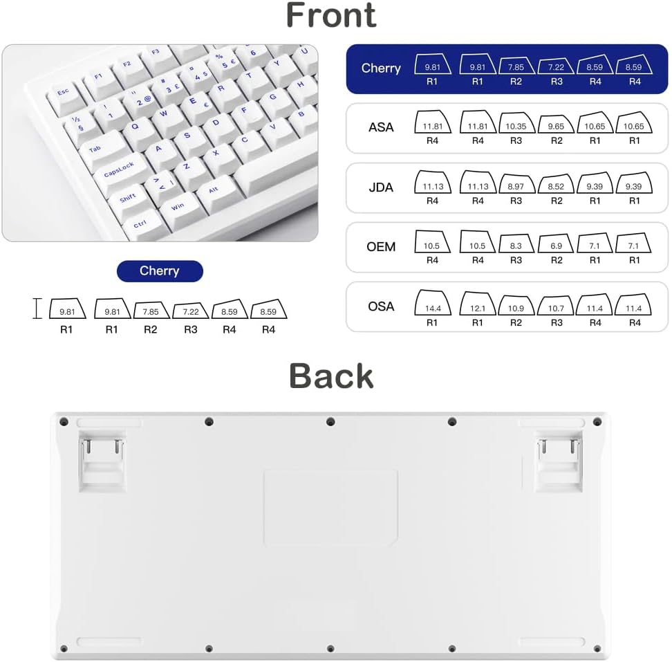 Akko MOD007 PC Gasket Mechanische Tastatur, ISO DE/Nordic Layout, 75% Gaming Keyboard mit Superelast