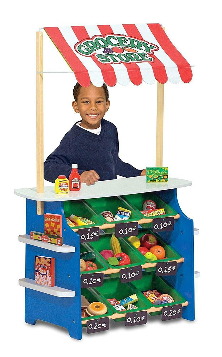 Melissa & Doug Grocery Store / Lemonade Stand | Pretend Play Toy | Large Playset | 3+ | Gift for Boy