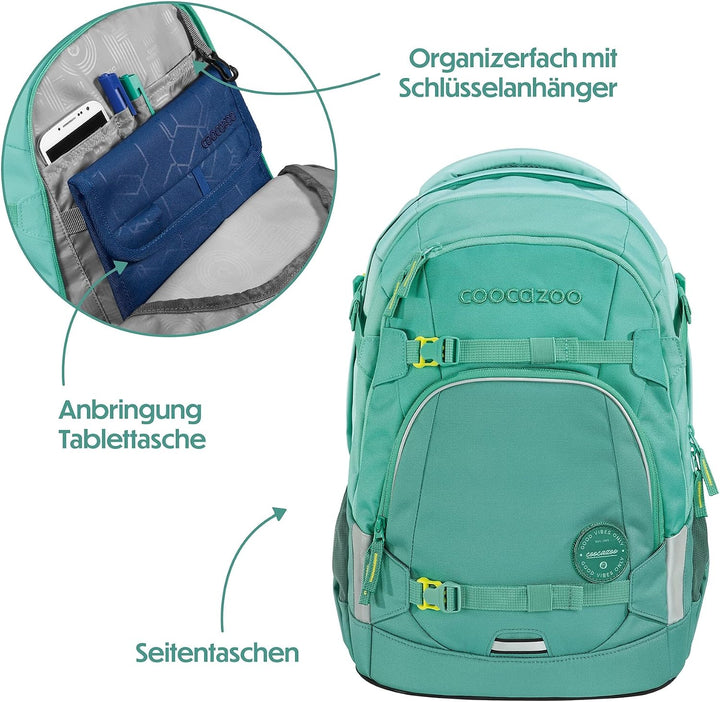 coocazoo Schulrucksack Mate, ergonomischer &amp; anpassbarer Tornister, höhen- &amp; grössenverstellbar, mit