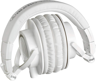 Audio-Technica M50xWH Professioneller Monitorkopfhörer Weiss White Wired, White Wired