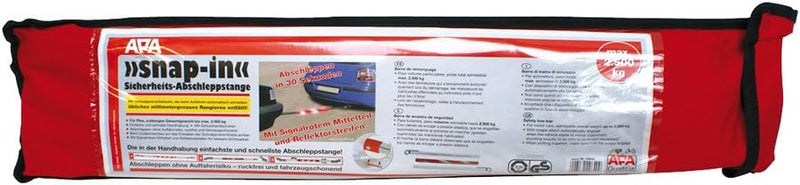 APA 29640 Abschleppstange Pkw SNAP-IN, bis 2500 kg, mit Schnappverschlüssen Abschleppstange "Snap-In