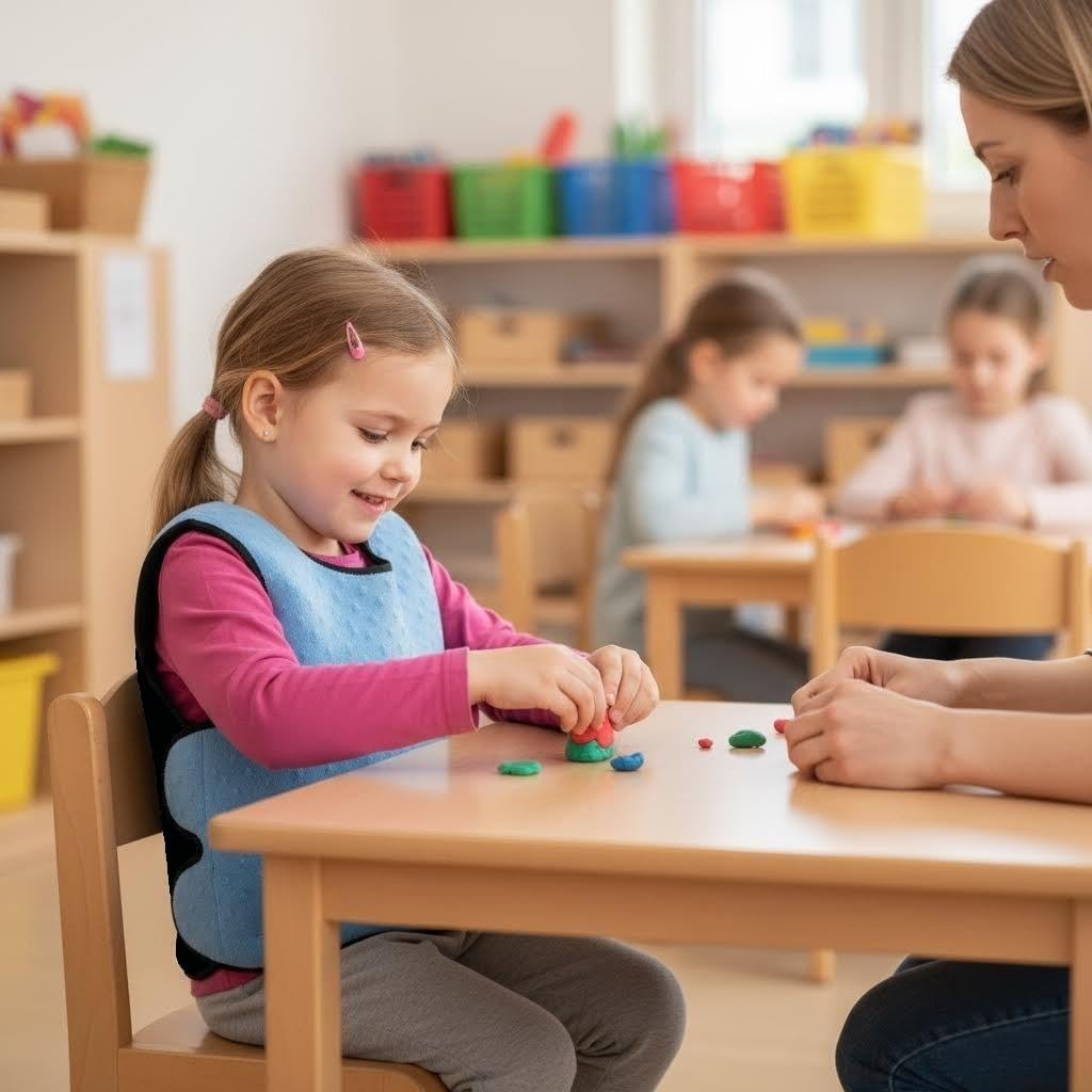 Gewichtsweste Kinder, Gewichtsweste Kinder Autismus, Sensorische Weste Blau S, Blau S