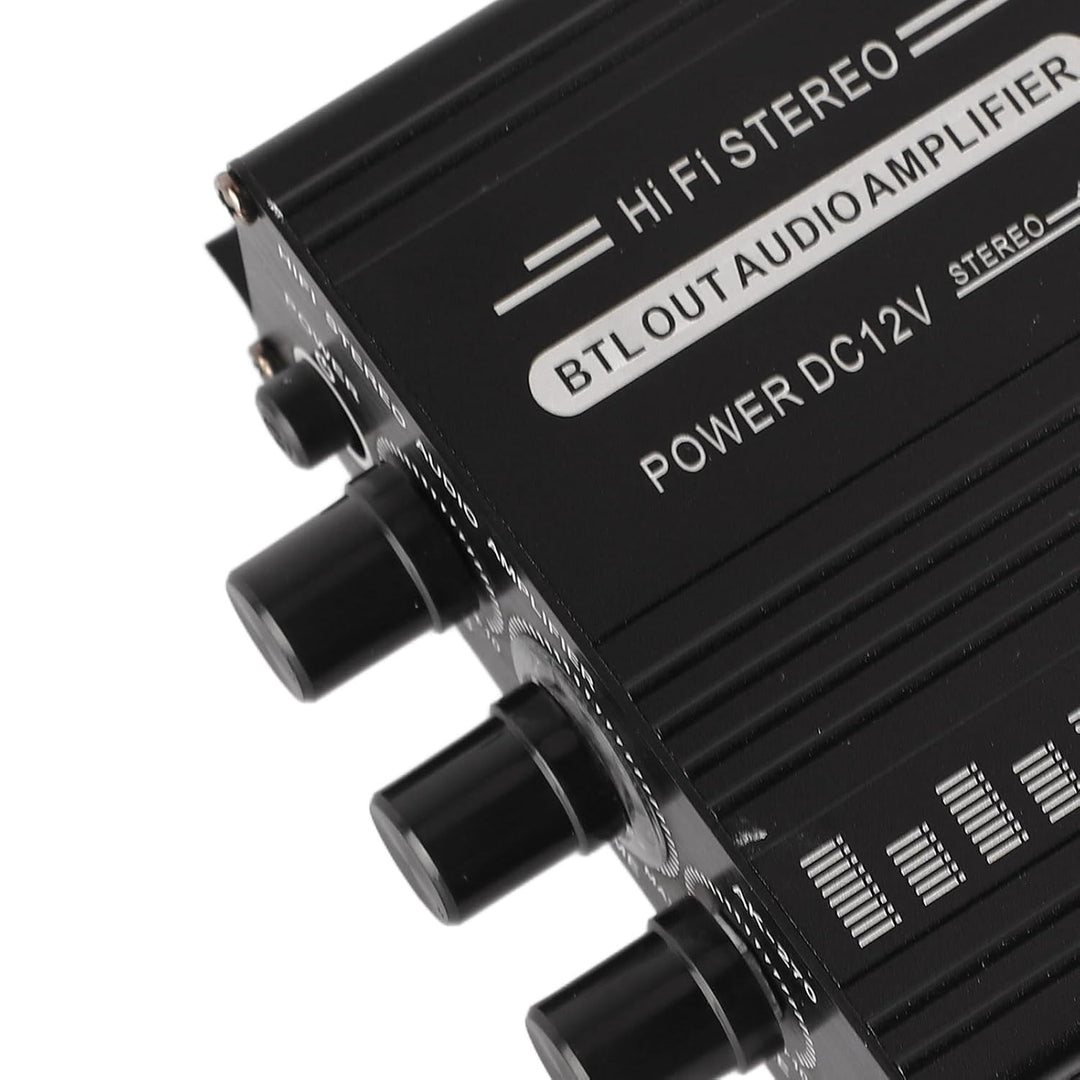 Stereo-Verstärker 12 V, Auto-Stereo-Audio-Verstärker, Auto-Audio-Subwoofer-Verstärker, Tragbarer Min