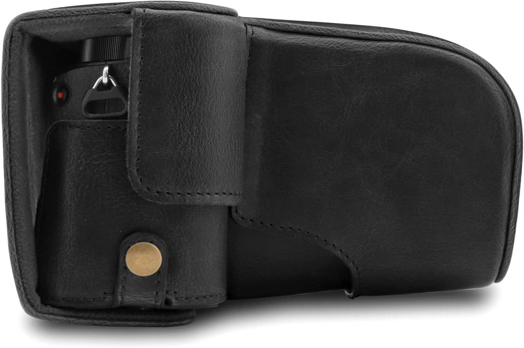 MegaGear MG1660 Ever Ready Kameratasche aus Leder, kompatibel mit Sony Alpha A6100, A6400 (18-135 mm