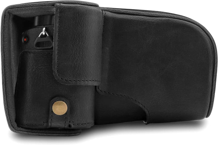 MegaGear MG1660 Ever Ready Kameratasche aus Leder, kompatibel mit Sony Alpha A6100, A6400 (18-135 mm