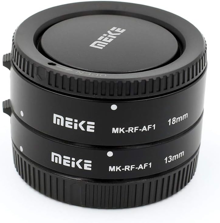 Automatik-Makro-Zwischenringe Meike MK-RF-AF1 für Canon EOS R Systemkameras, Set aus 2 Ringen (13mm