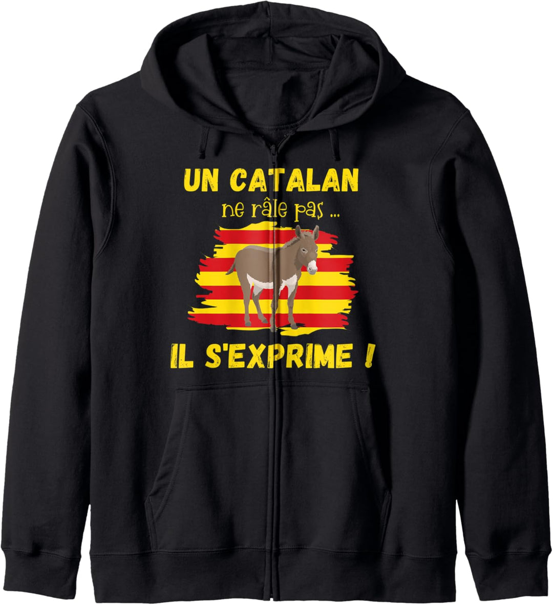 Catalan drückt sich Frankreich Spanien Humor Regional Kapuzenjacke