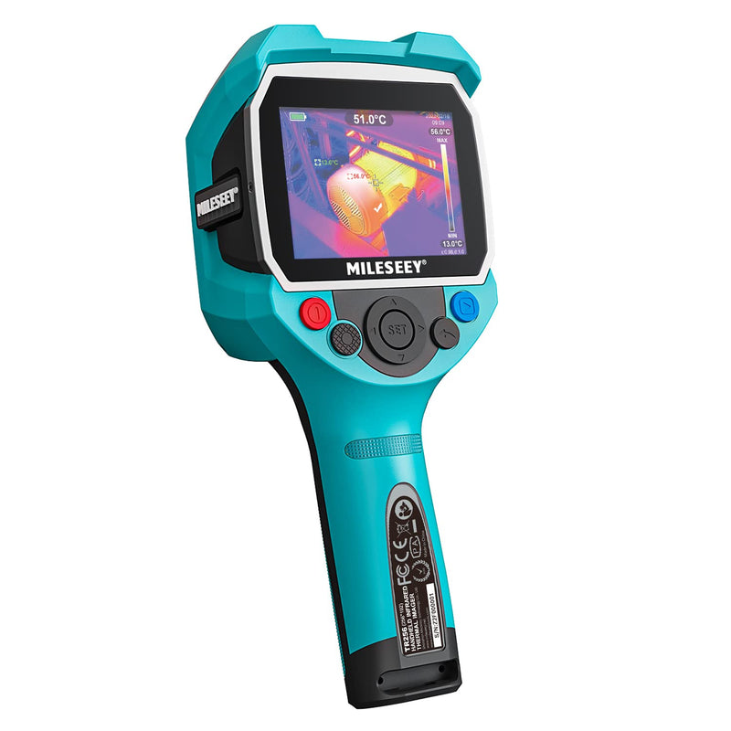 Infrarot Wärmebildkamera,MiLESEEY Handheld Thermokamera 3,5 Zoll LCD-Anzeige,Wiederaufladbar,6 Palet