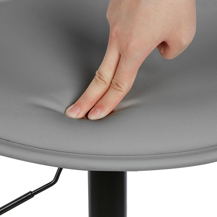 DDMINE 8er Set Barhocker mit Polster Gepolsterter Drehhocker mit Luftheber-Design, Kunstleder Barstu