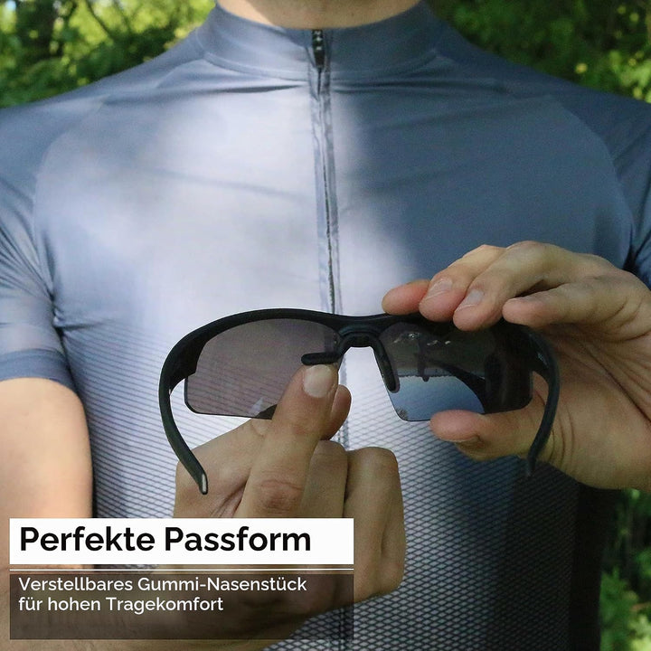 BBB Cycling Sportbrille mit Leseteil für Weitsichtige Sehstärke Sonnbrille mit Photochromatic Gläser