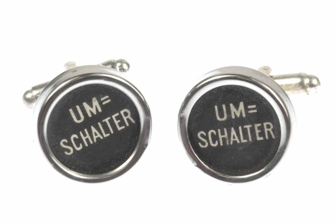Miniblings UMSCHALTER Manschettenknöpfe Vintage Schreibmaschinentaste Miniblings gross swz - Herrens