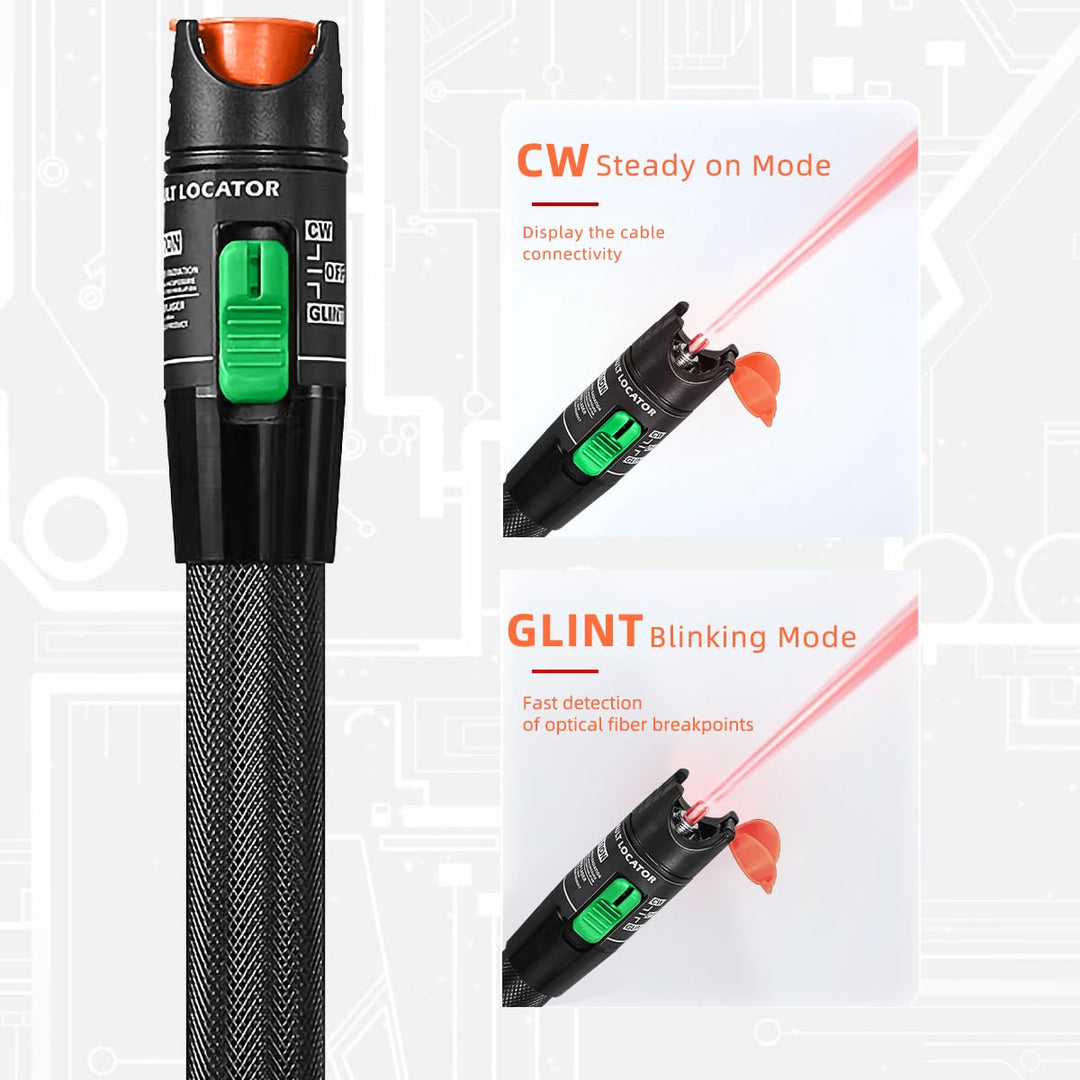2 Stück 30 MW Visual Fault Locator Kits | 30km Glasfaserkabeltester
