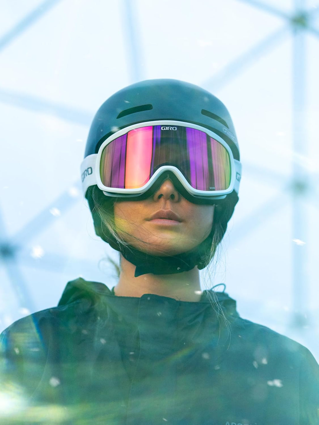 Giro Blok Asian Fit Erwachsene Schneebrille mit Vivid Lens, Grau botanisch – GRE Grau, Kobalt