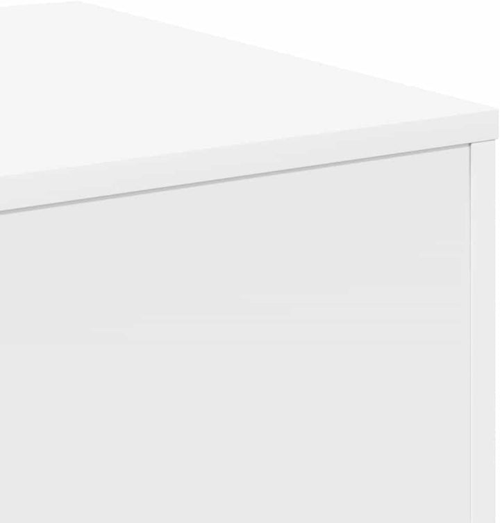 vidaXL Beistelltische 3 STK. Weiss Holzwerkstoff Weiss 1, Weiss 1