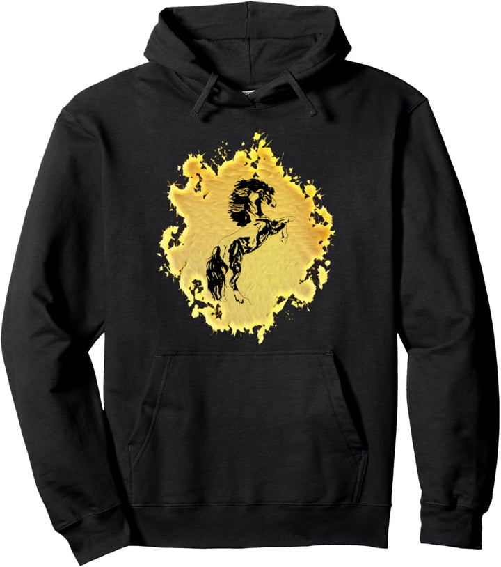Pferde Motiv Pullover Hoodie