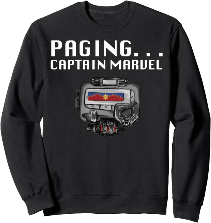 Captain Marvel Paging Captain Marvel Sweatshirt
