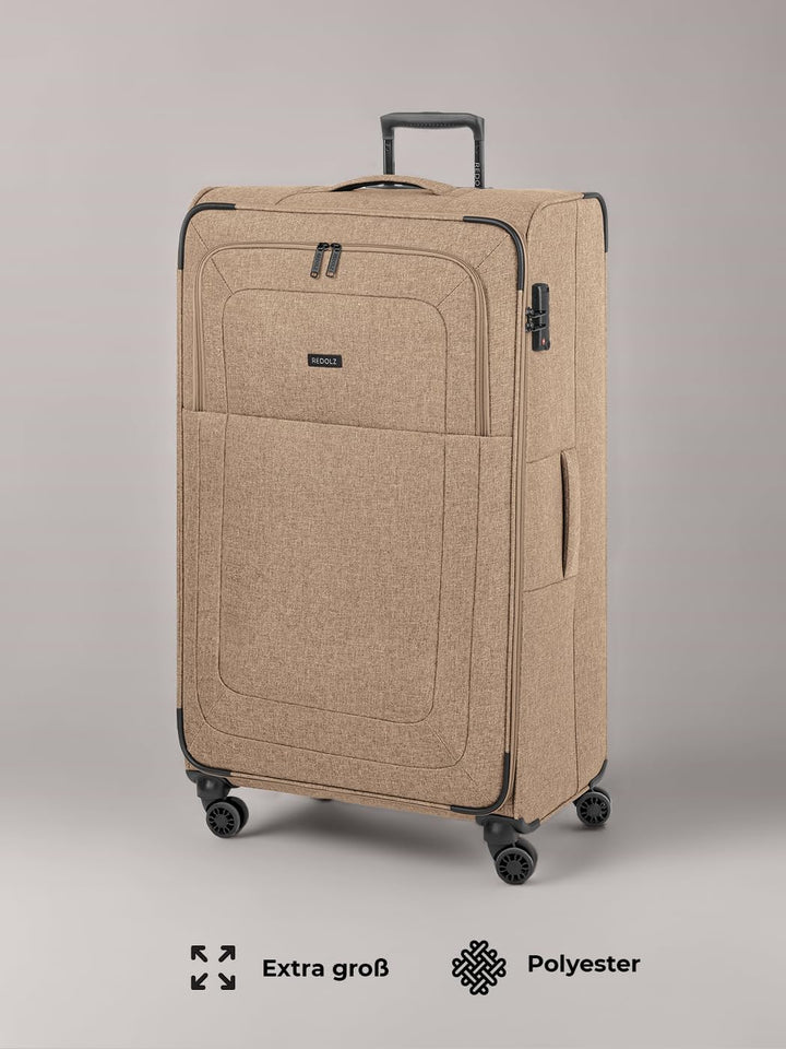 REDOLZ XL Jumbo 4-Rollen Koffer sehr gross 52 x 30 x 90 cm [Sondergrösse] Check-in Trolley mit TSA-S