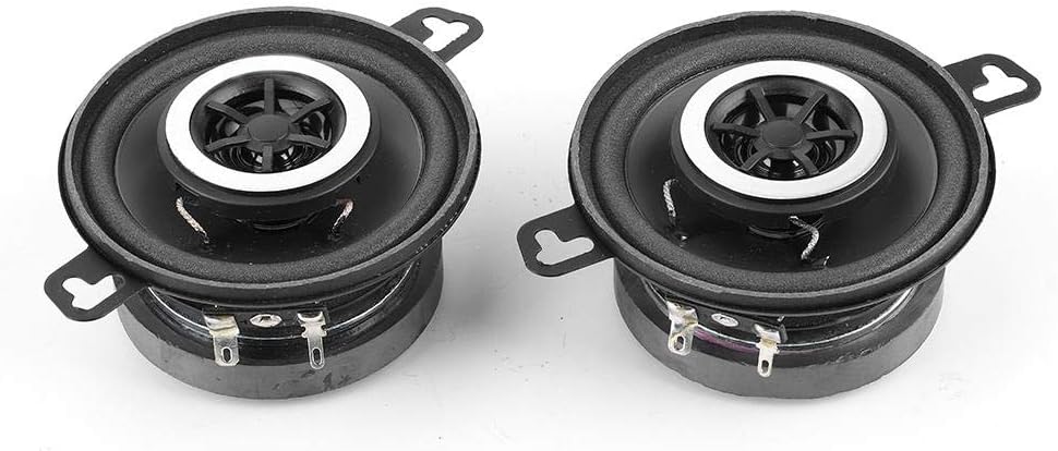 Tbest Auto Koaxial-Lautsprecher Set - 2 Stück 3,5 Zoll 200W Hochtöner Stereo Musik HiFi Lautsprecher