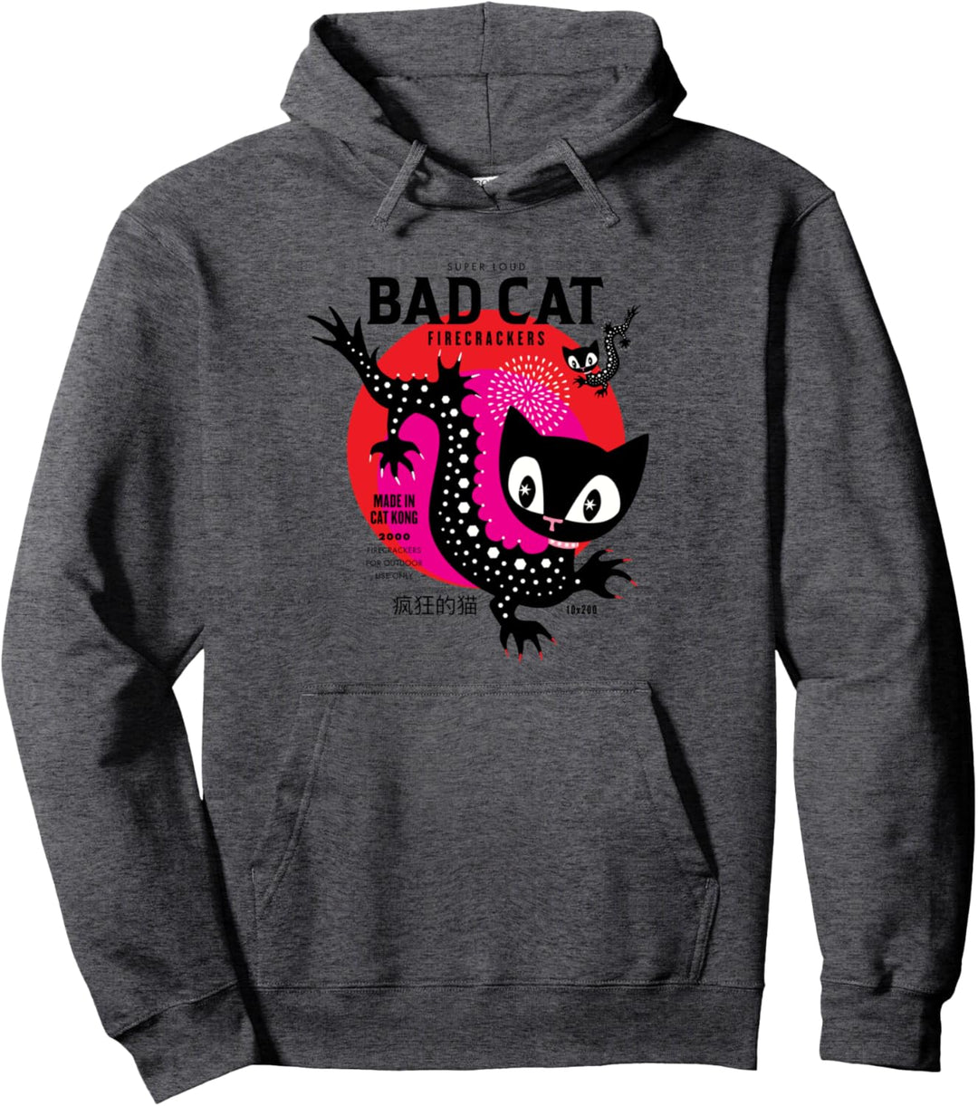 Pussy Deluxe Dragon Cat Pullover Hoodie