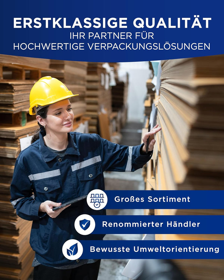 KK Verpackungen 100 x Grossbriefkartons DIN A4 für die Post 332 x 245 x 15 mm Braun